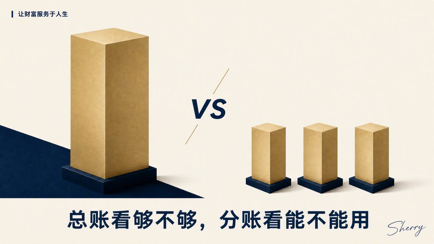 总账看够不够,分账看能不能用